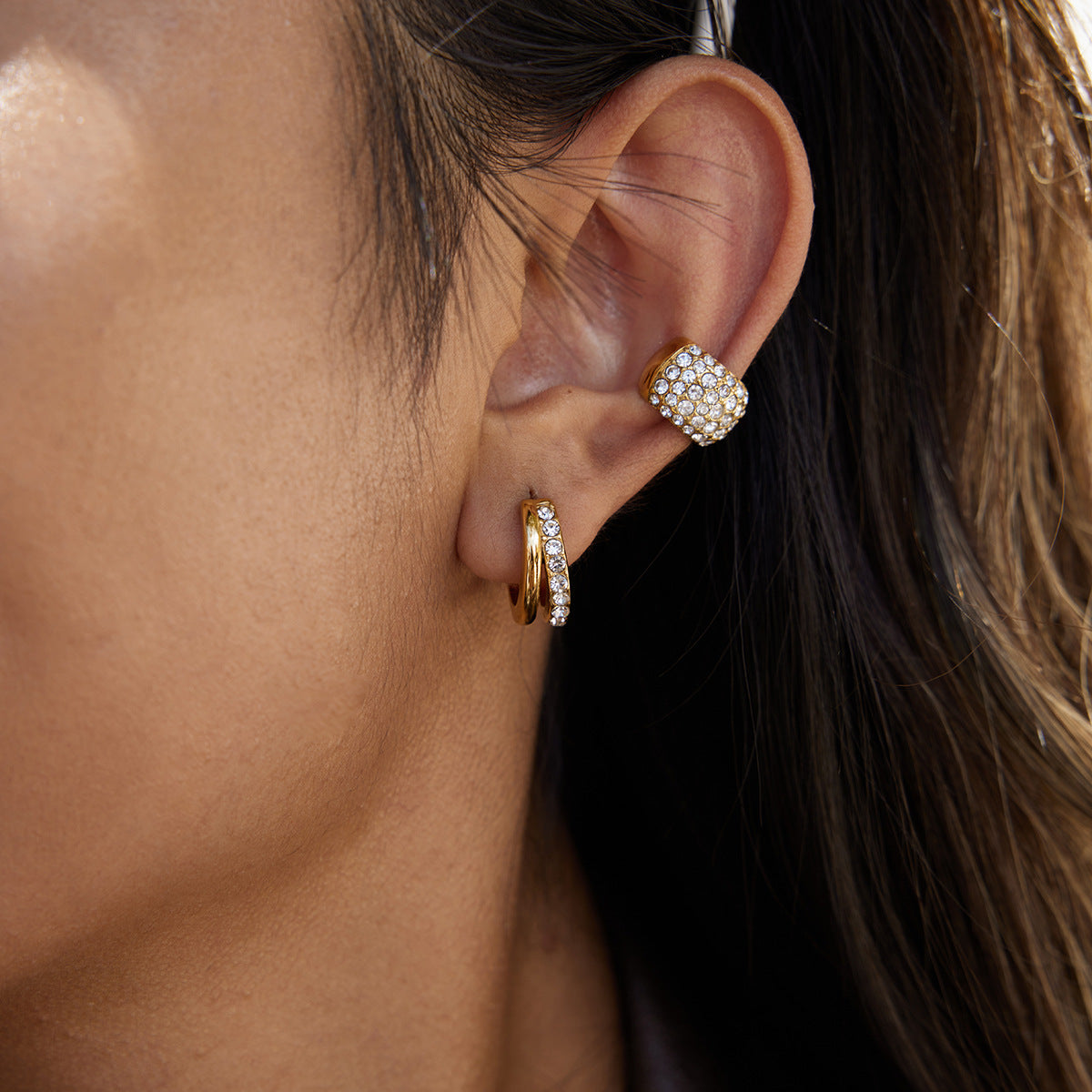 Titanium Steel C-Ring Earrings