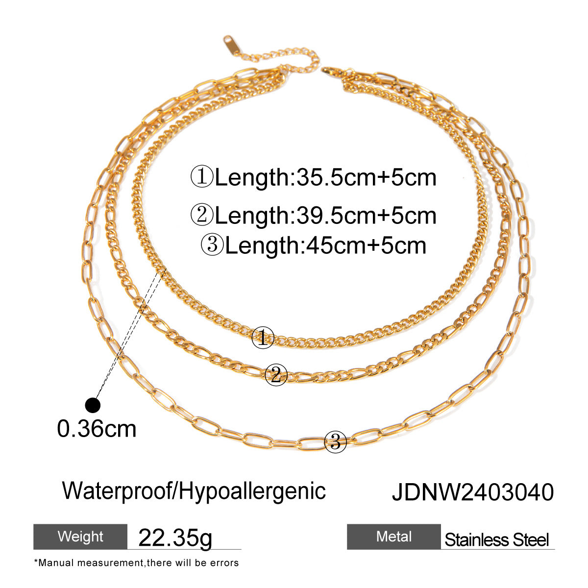 Layered Gold Necklaces Set - Stylish Chain Jewelry for Women