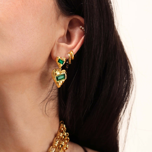 Stainless Steel Heart Earrings