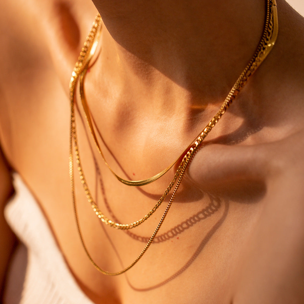 Layered Gold Necklaces Set - Stylish Chain Jewelry for Women