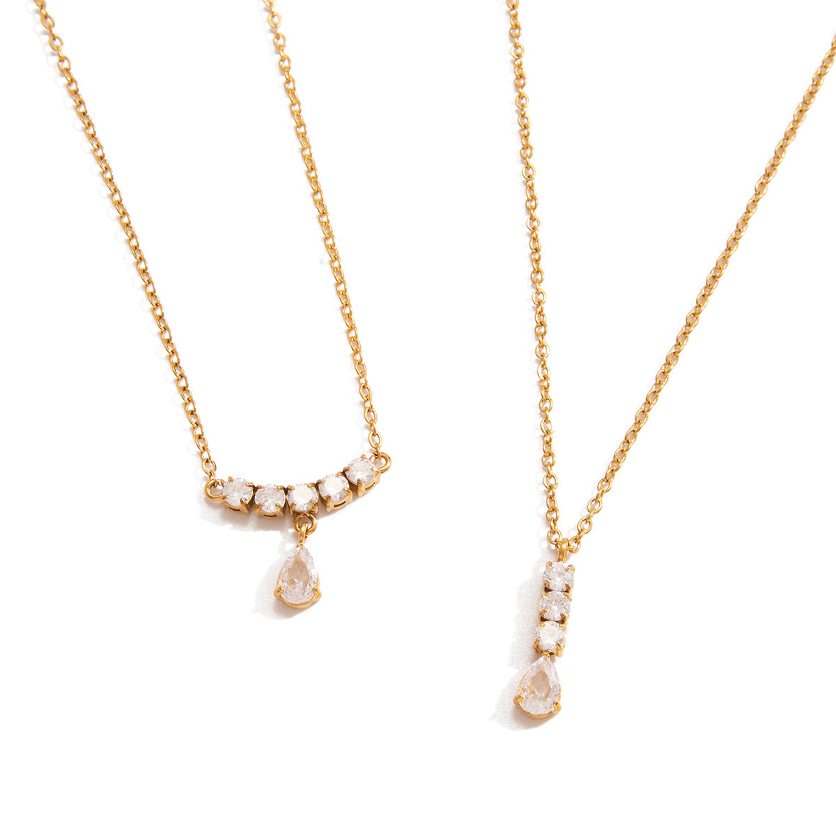 Multi - Layer Diamond - Studded Necklaces for Women