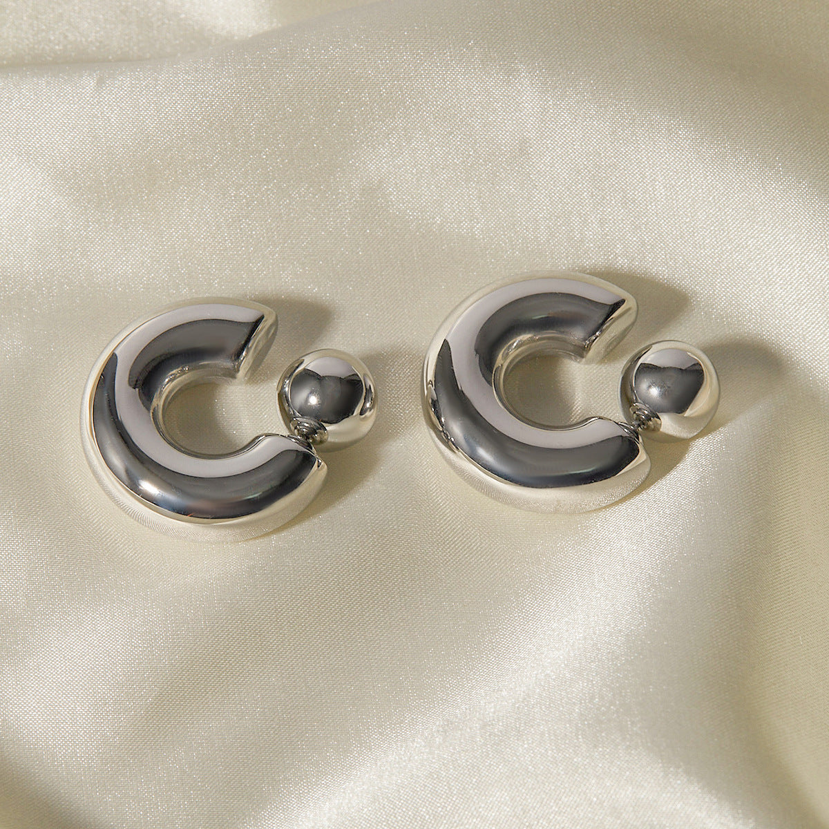 Chunky Gold - Tone Hoop Earrings for a Bold Statement Look