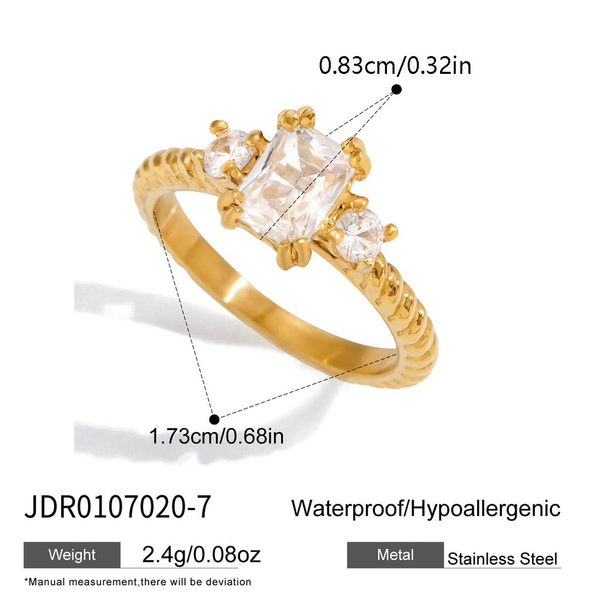 Diamond Stackable Rings – Three-Stone, Eternity & Open Ring Set for Women