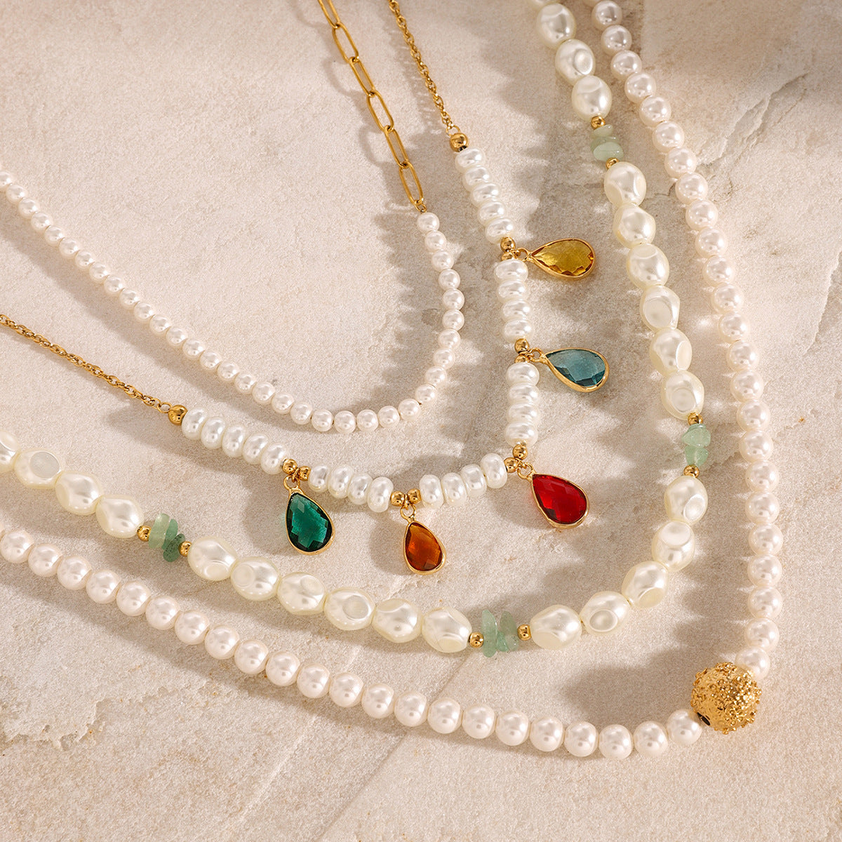 Stainless Steel Pearl Chain