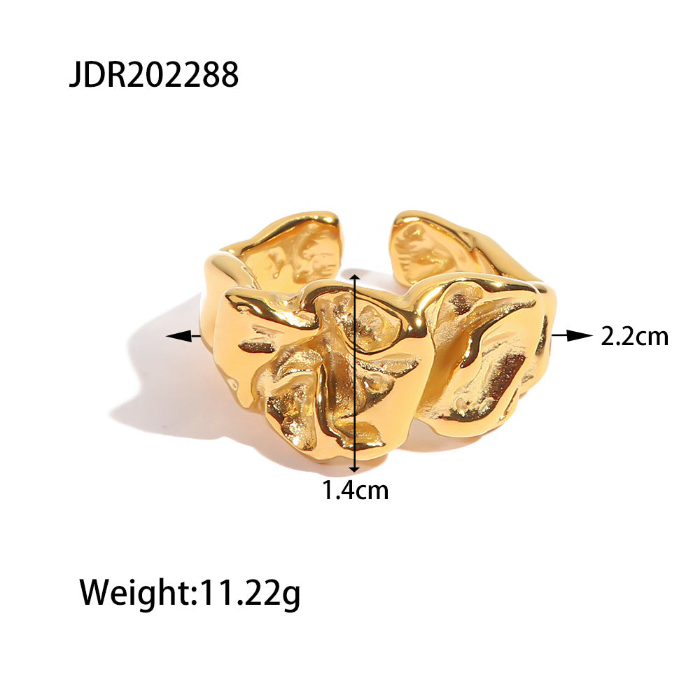 Stackable Rings Set – Textured, Geometric & Floral Designs for Women