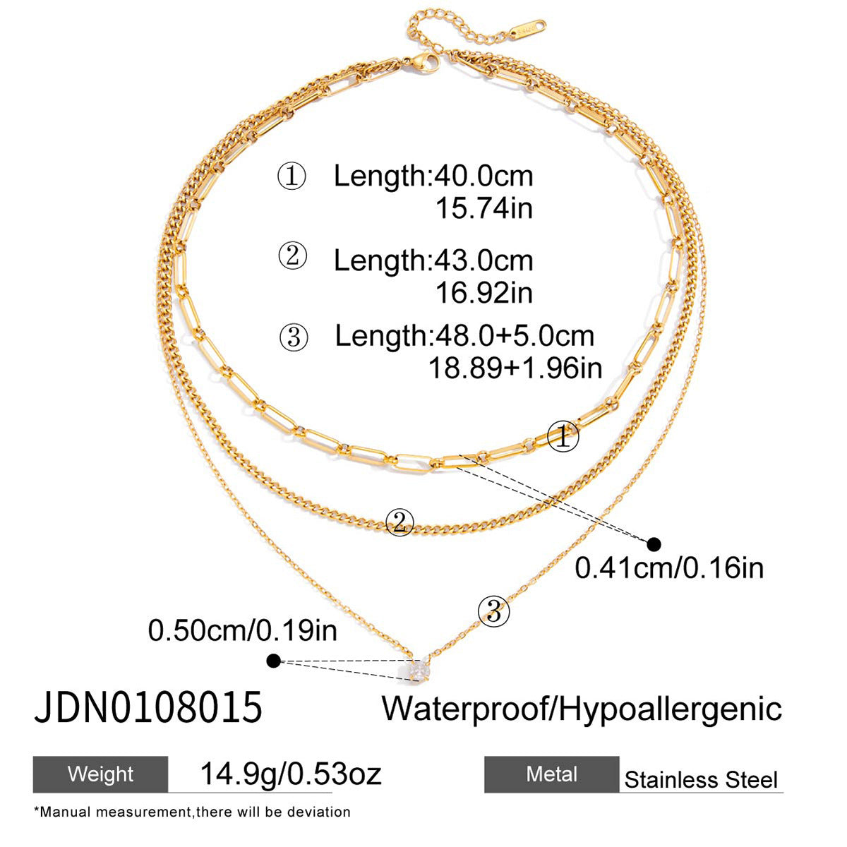 Layered Gold Necklaces Set - Stylish Chain Jewelry for Women