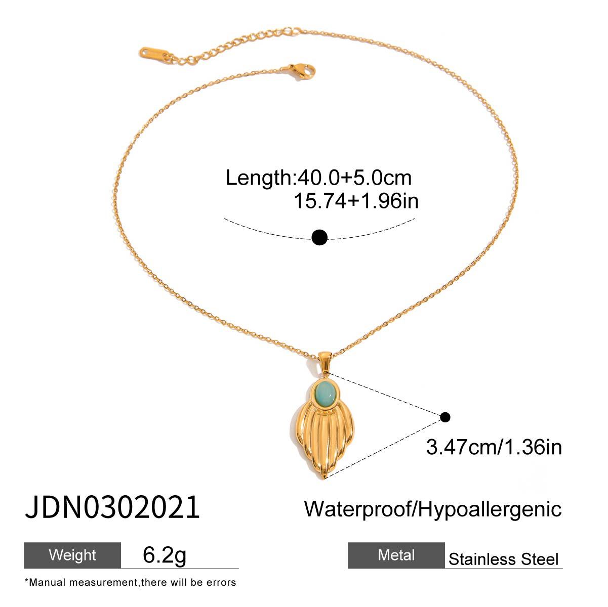 Elegant Gold - toned Necklaces with Colorful Gemstone Pendants