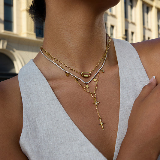 Titanium Steel Collarbone Chain – Sleek & Luxe