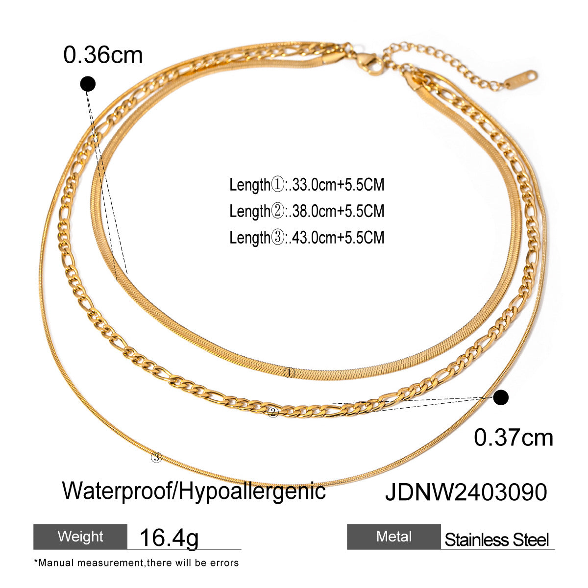 Layered Gold Necklaces Set - Stylish Chain Jewelry for Women