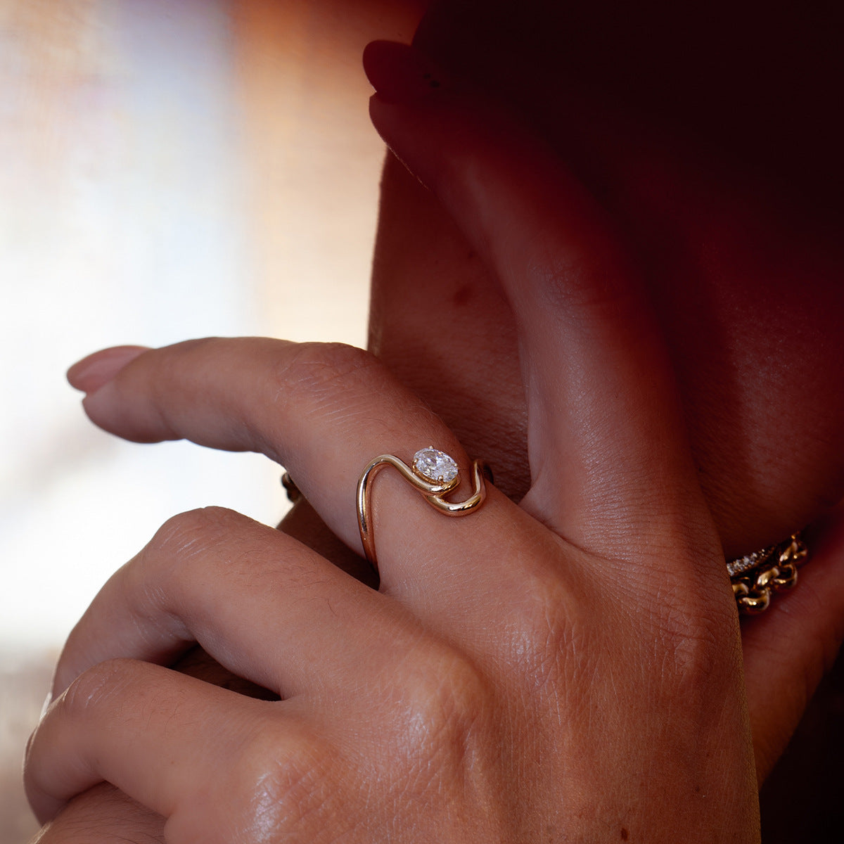 Multi-Ring Set – Diamond & Heart Shaped Stackable Rings for Women