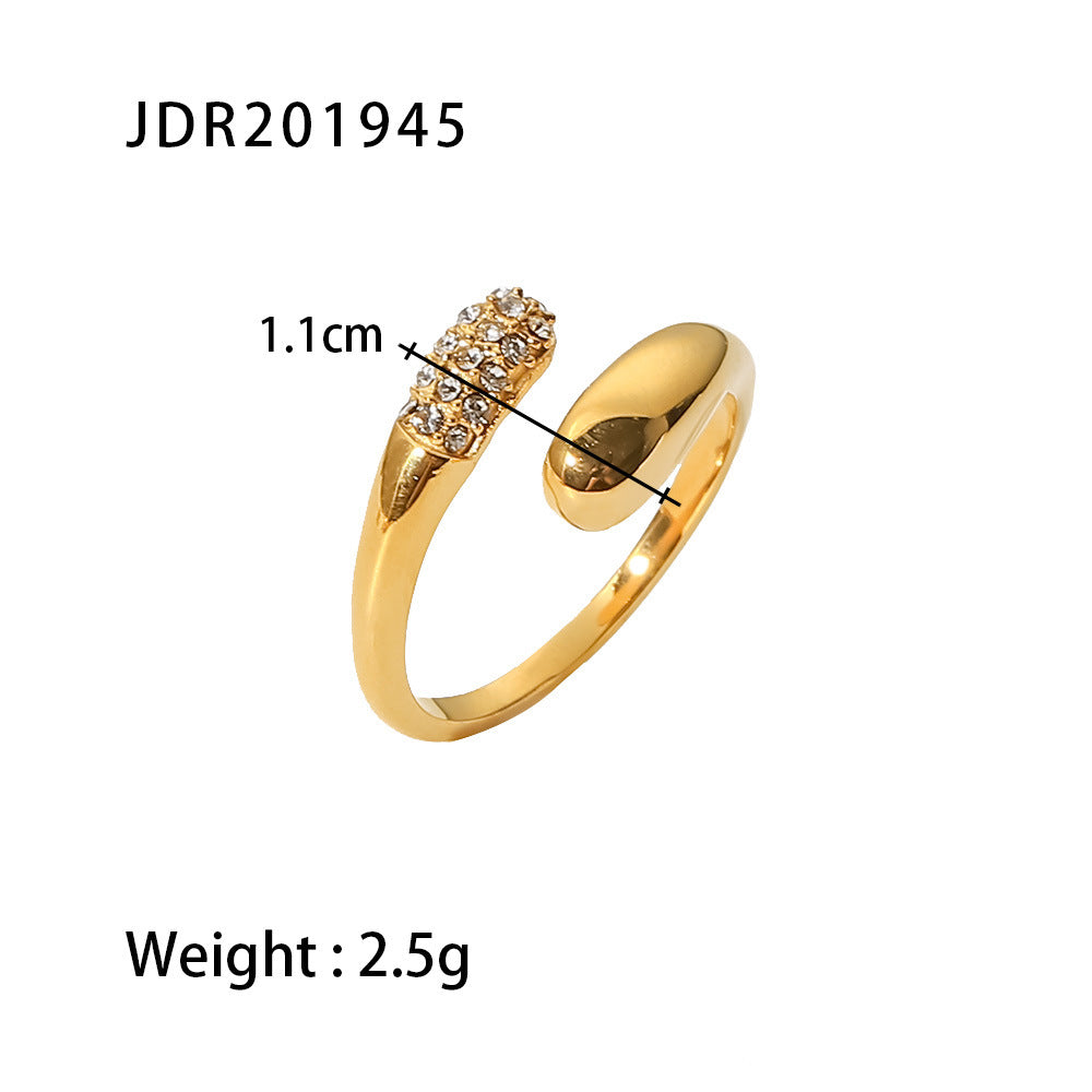 Abstract Gold Finger Rings – Sculptural Multi-Ring Set for Women