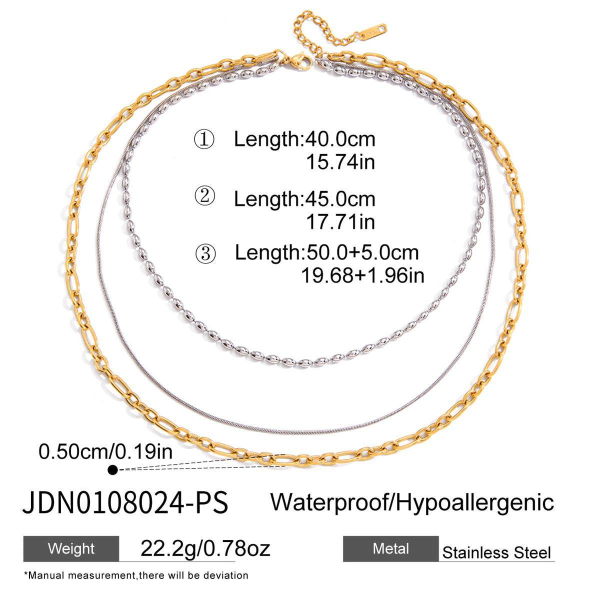 Layered Gold Necklaces Set - Stylish Chain Jewelry for Women
