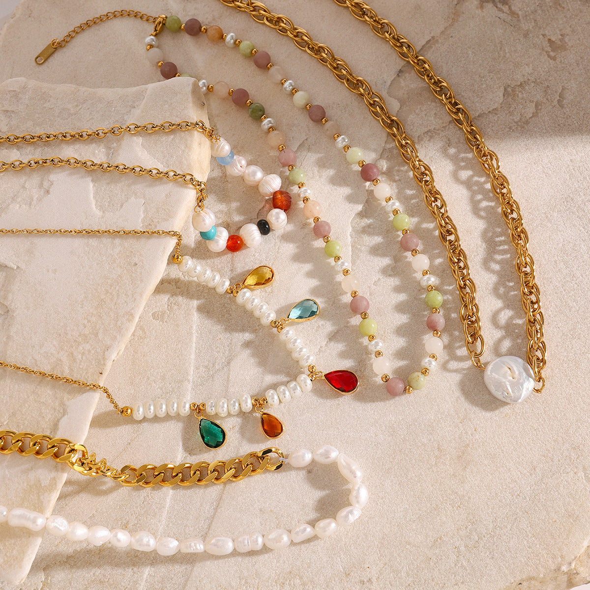 Stainless Steel Pearl Chain