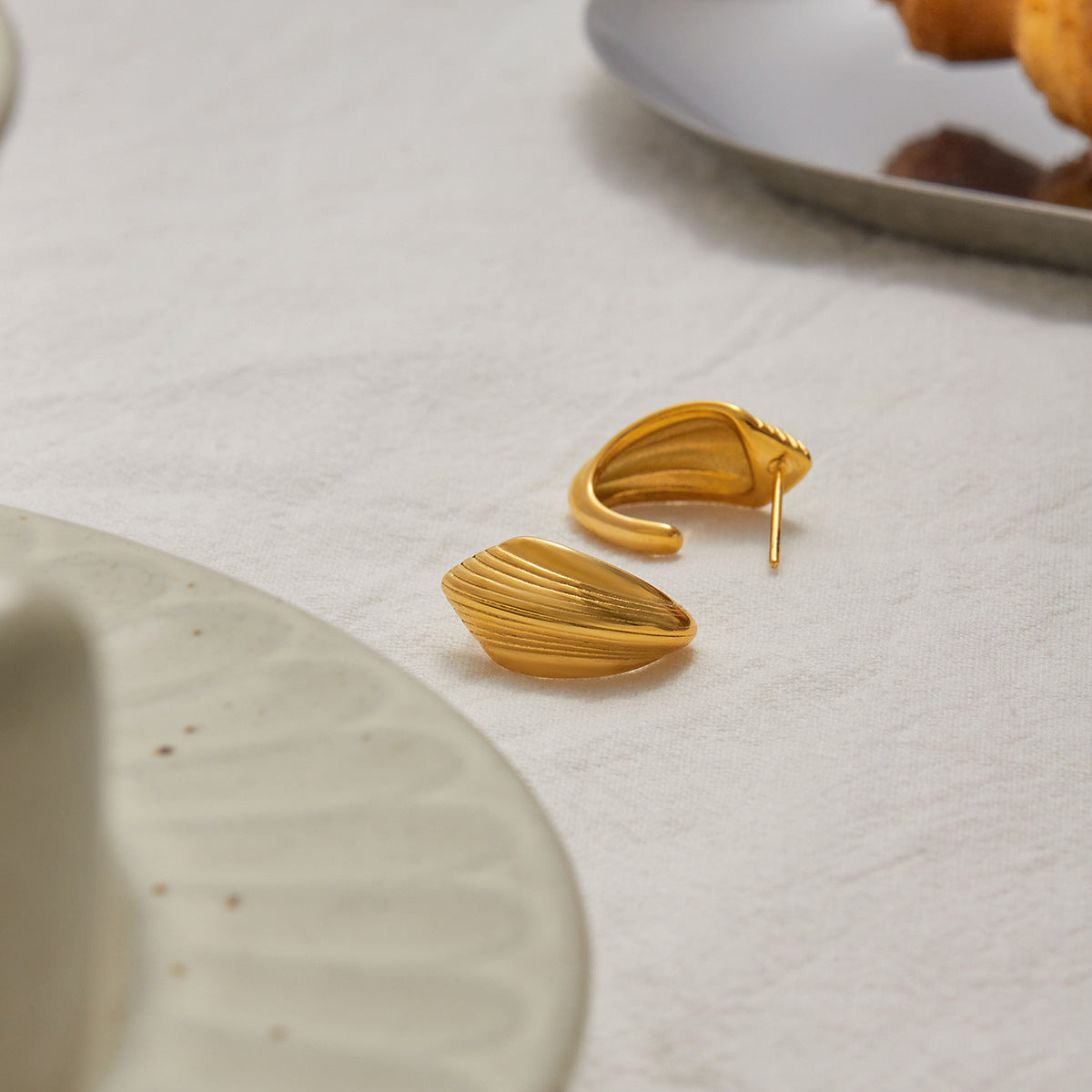 Stainless Steel Cubic Zirconia Earrings