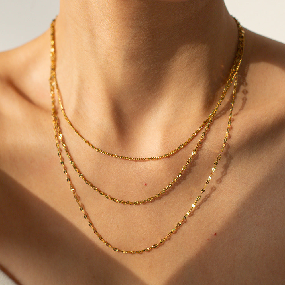 Layered Gold Necklaces Set - Stylish Chain Jewelry for Women