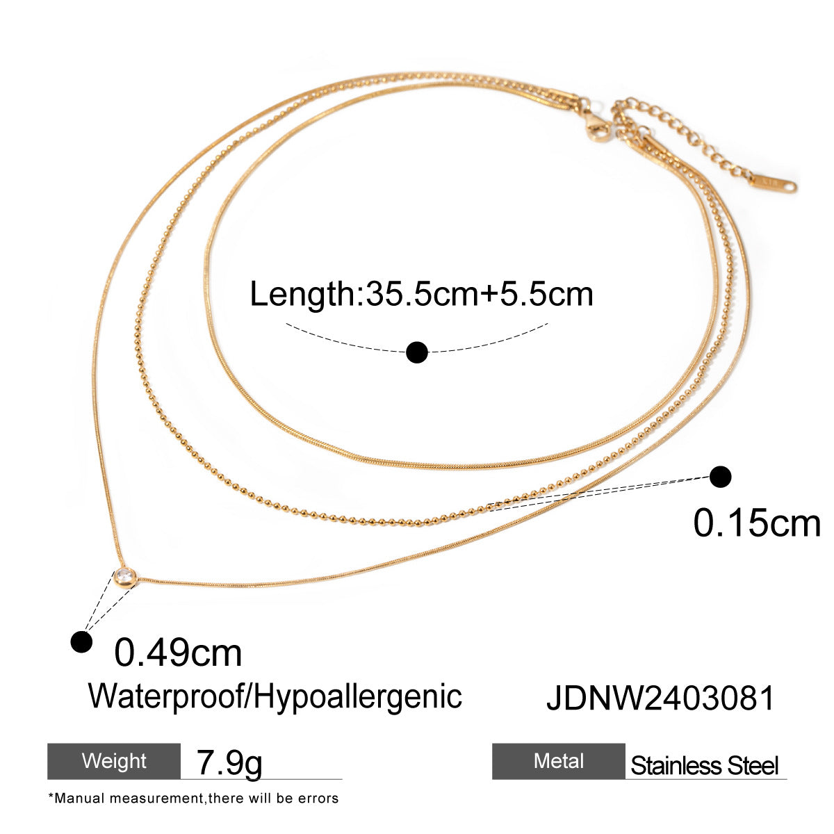 Layered Gold Necklaces Set - Stylish Chain Jewelry for Women