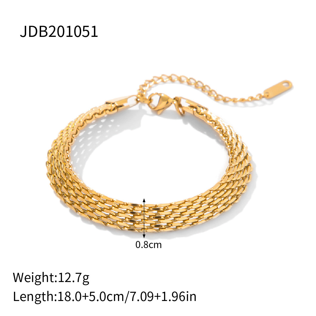 18k Gold-plated Stainless Steel Bracelet