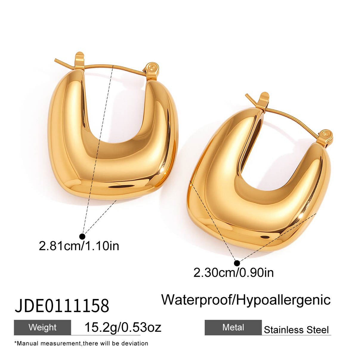 Gold - Plated Hoop Earrings for Women