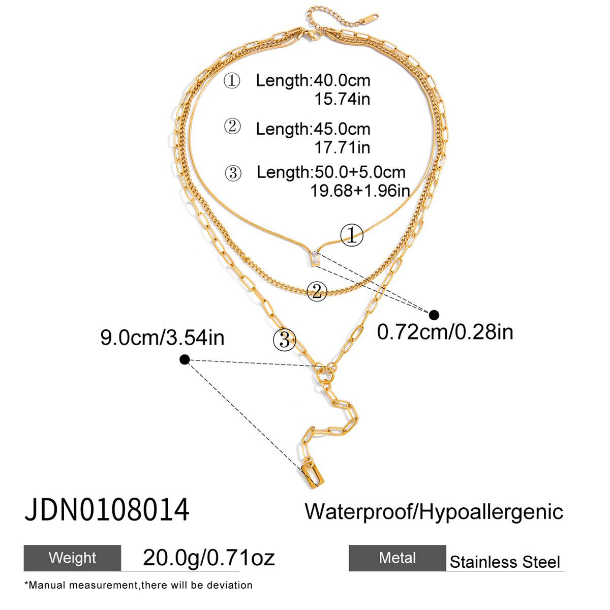Layered Gold Necklaces Set - Stylish Chain Jewelry for Women