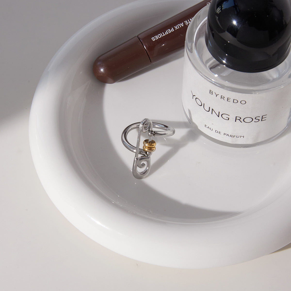 Mixed Metal Layered Ring Set – Industrial Chic Statement Rings for Women