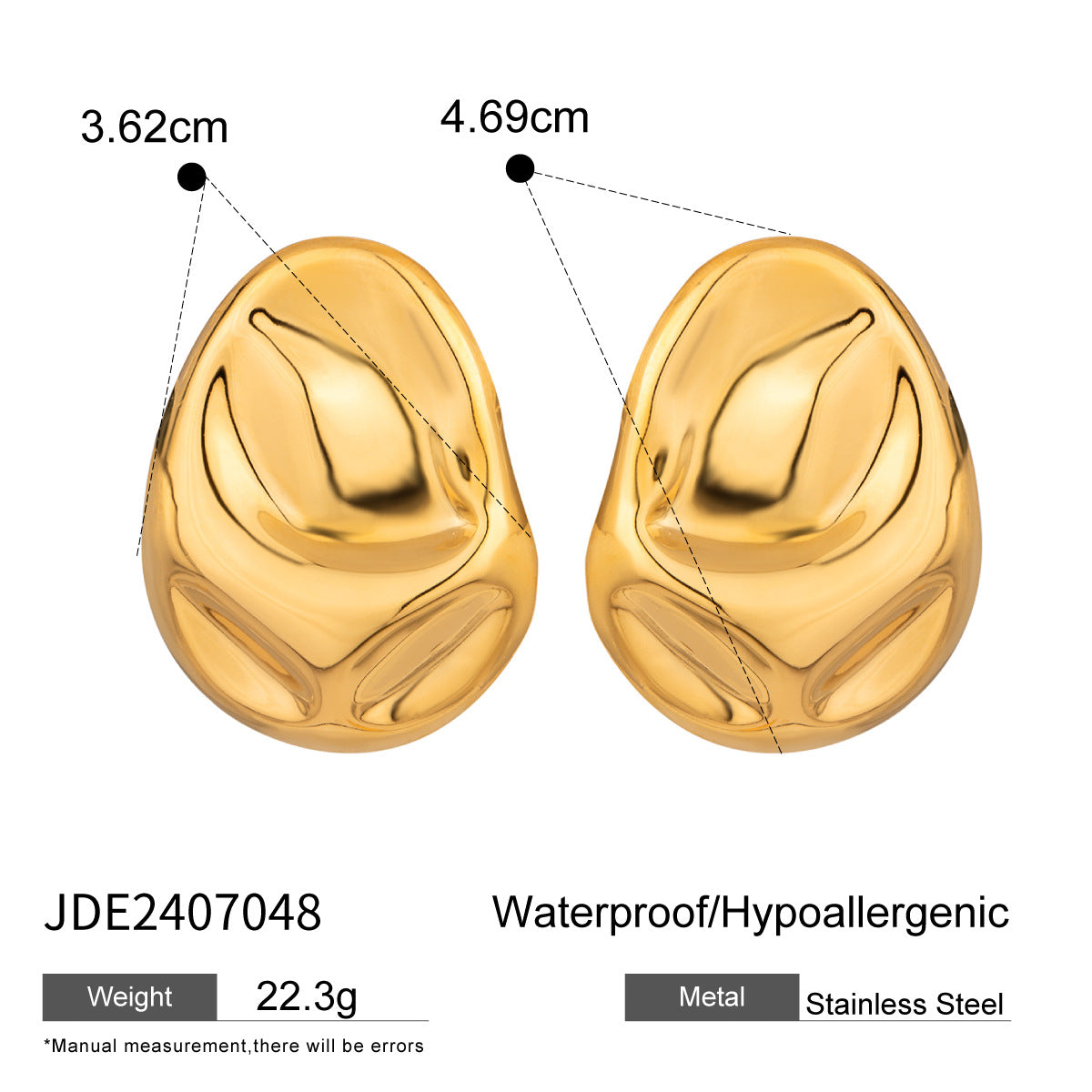 Vintage-style Stainless Steel Earrings