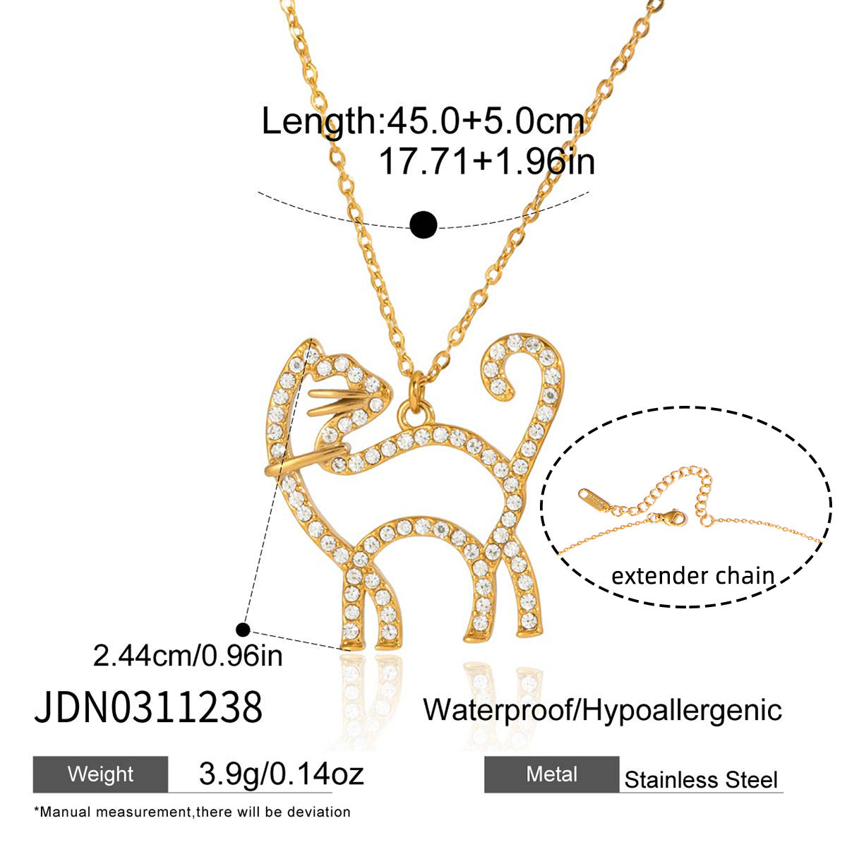 Dazzling Pet - themed Gold - plated Pendants with Crystals