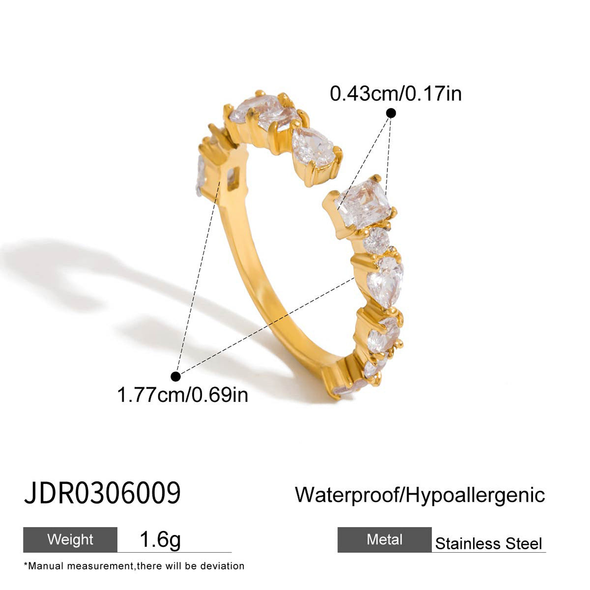 Diamond Stackable Rings – Three-Stone, Eternity & Open Ring Set for Women