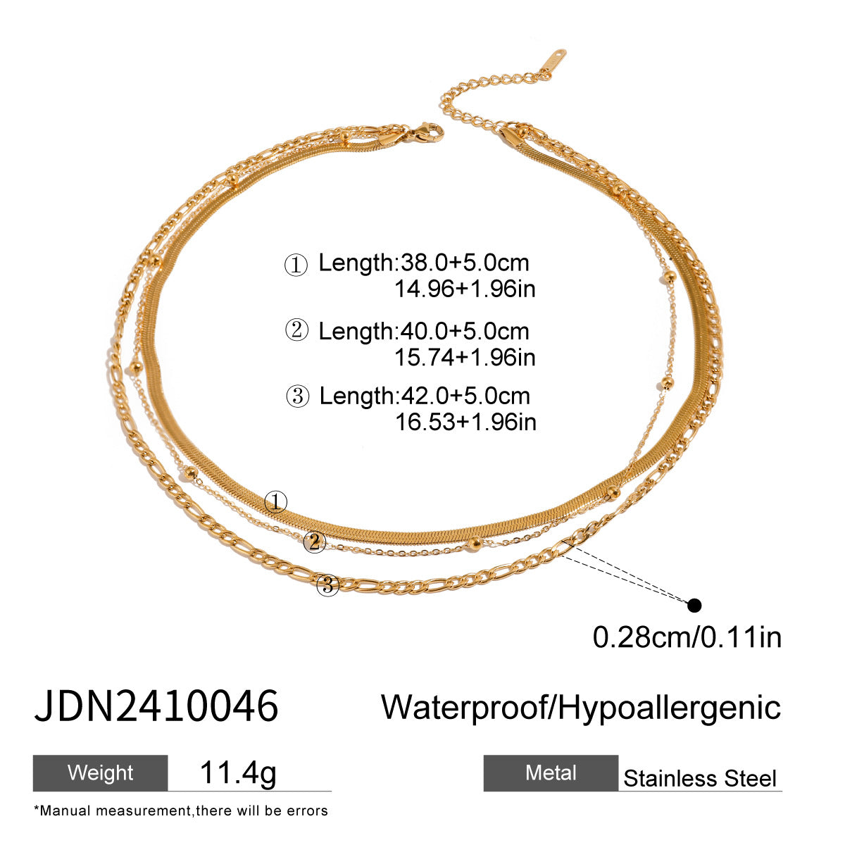 Layered Gold Necklaces Set - Stylish Chain Jewelry for Women
