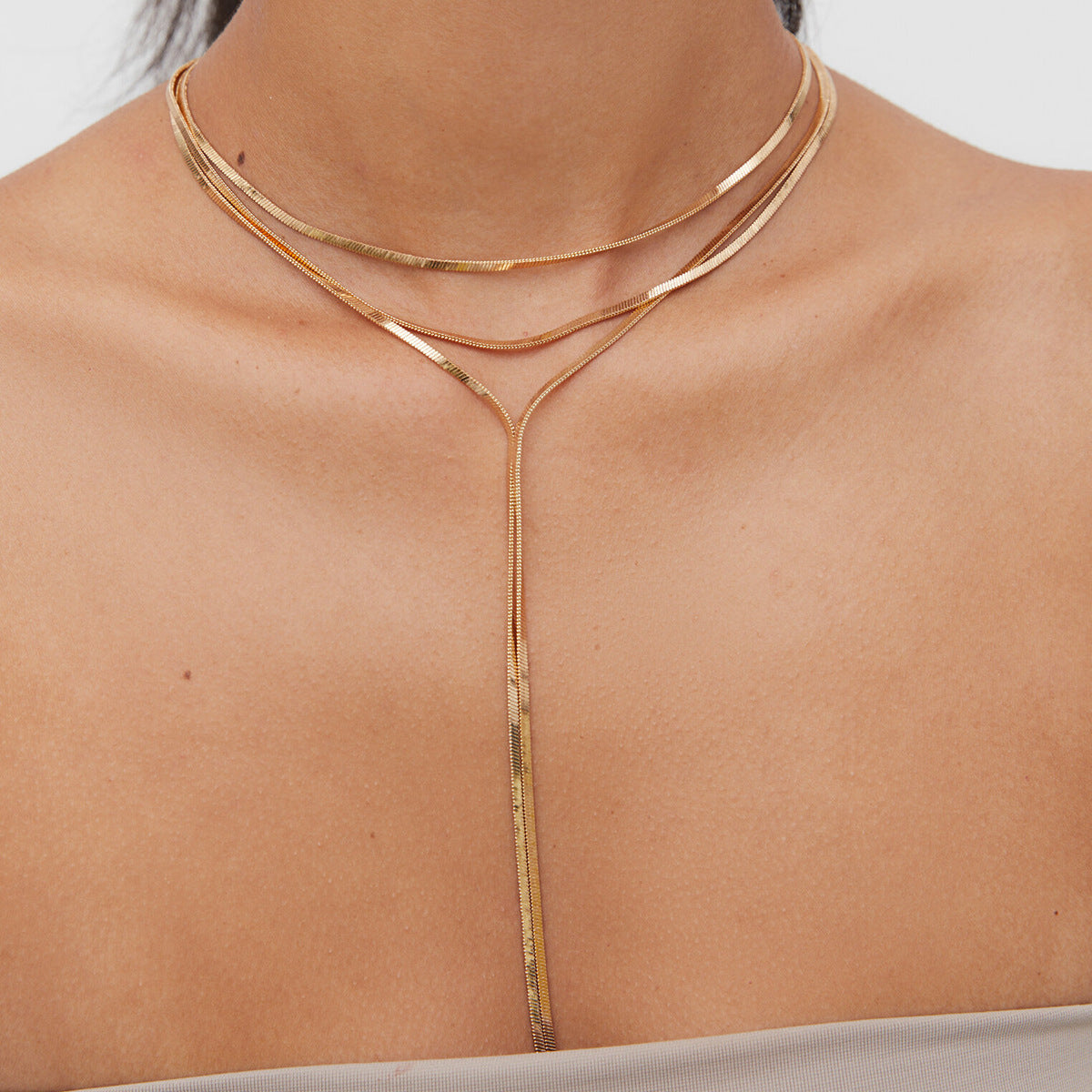 Dainty Gold Y - Necklace for Women | Elegant Layering Jewelry