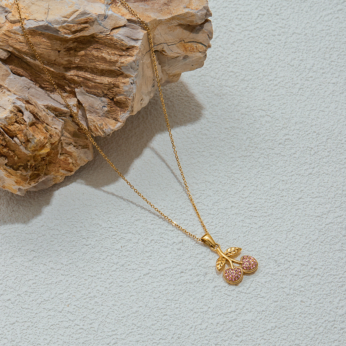 Stainless Steel Cubic Zirconia Necklace