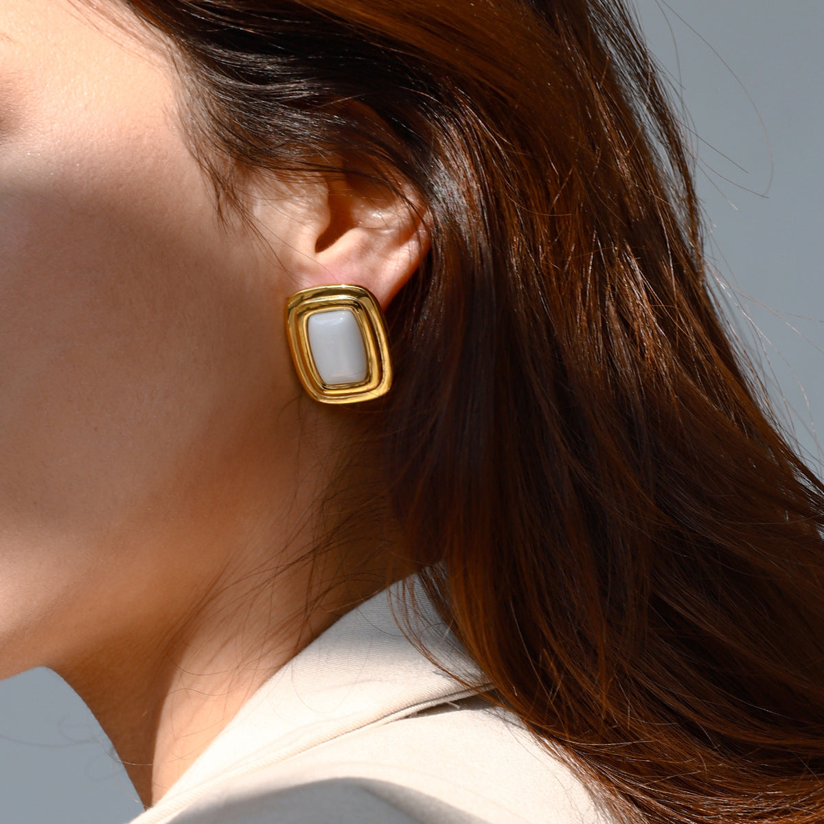 Vintage Stainless Steel Earrings