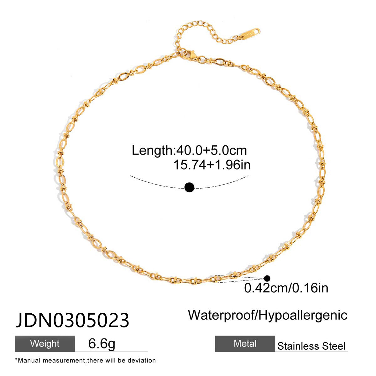 Gold - Plated Hand - Shaped Pendant Necklace with Diamond