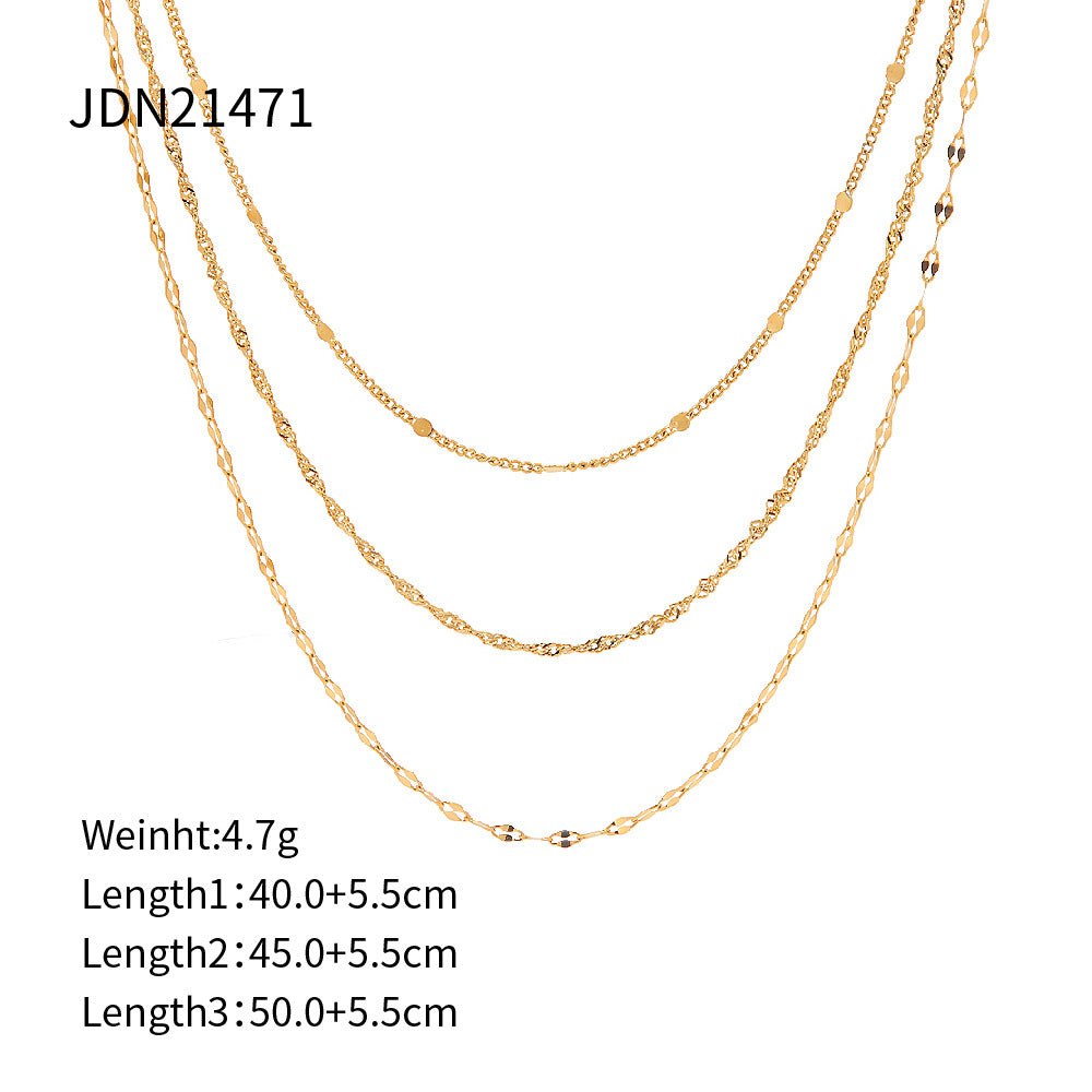 Layered Gold Necklaces Set - Stylish Chain Jewelry for Women