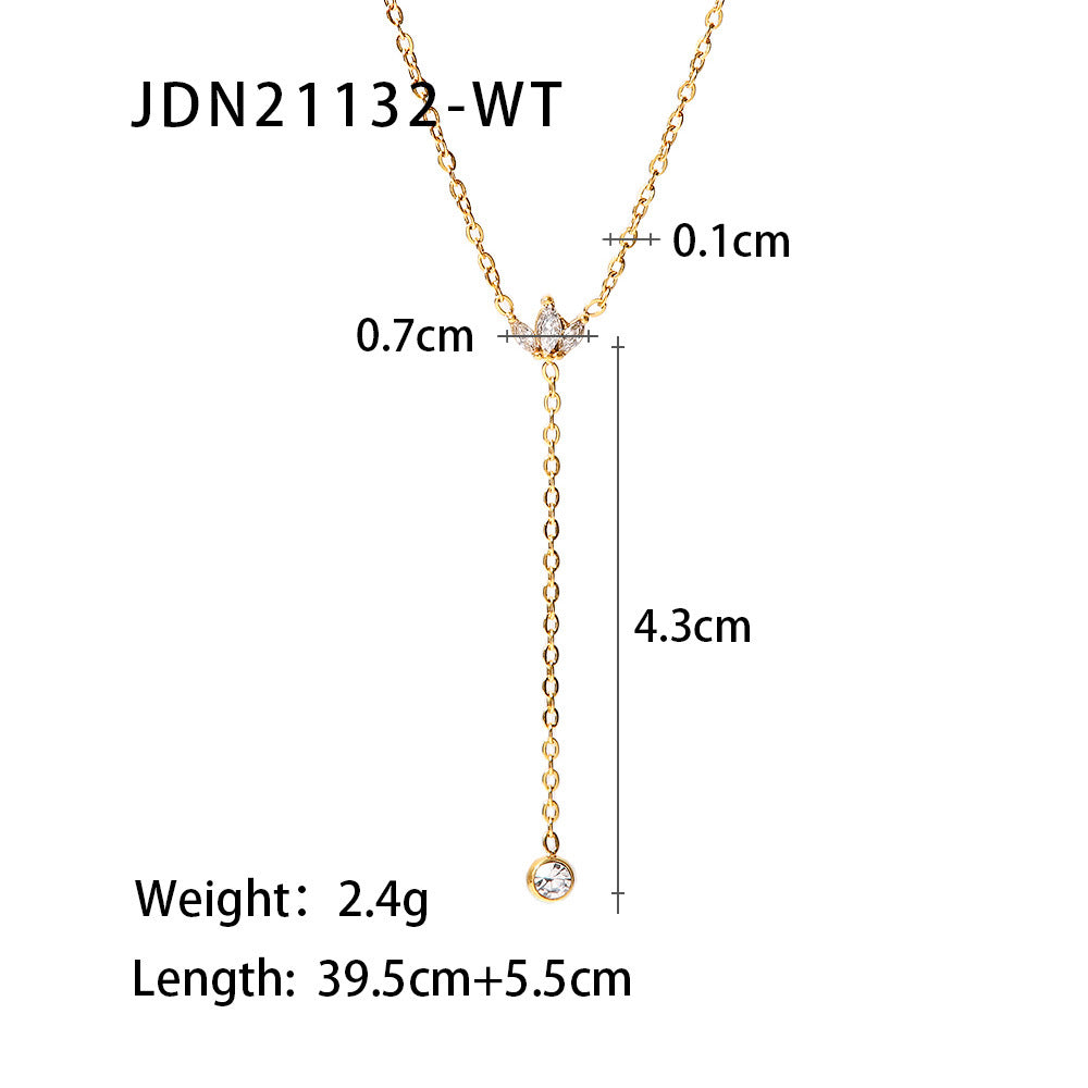 Solitary Diamond Pendant Necklace -- Exquisite and Elegant Jewelry
