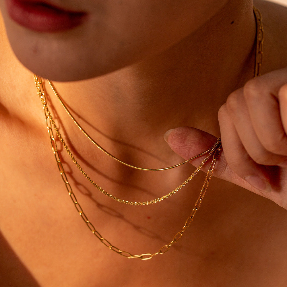 Layered Gold Necklaces Set - Stylish Chain Jewelry for Women