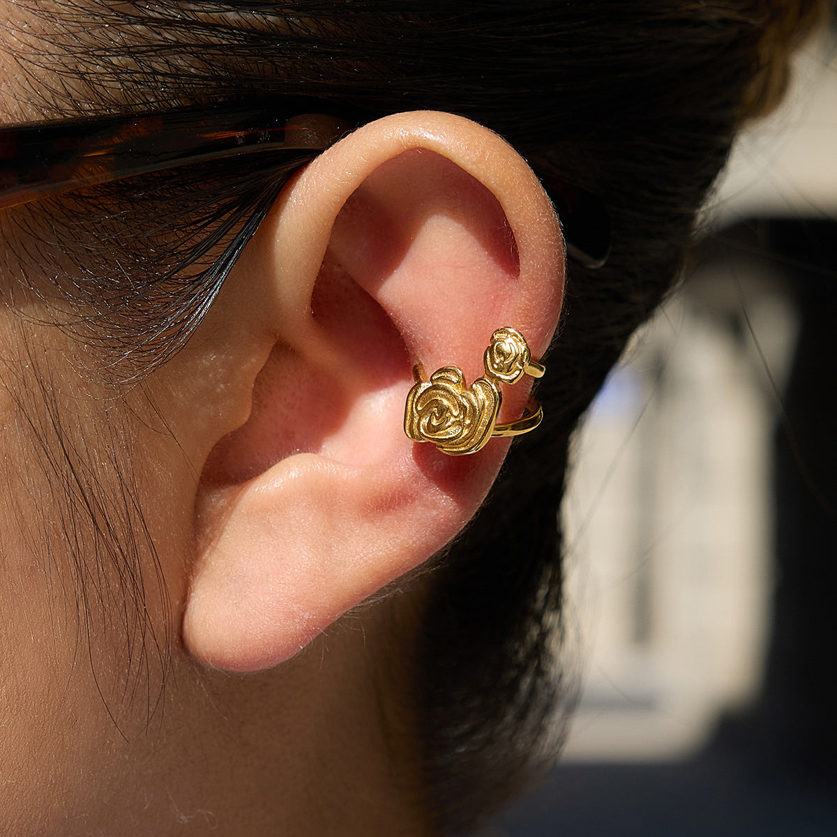 Stainless Steel Heart Earrings for Valentine's Day