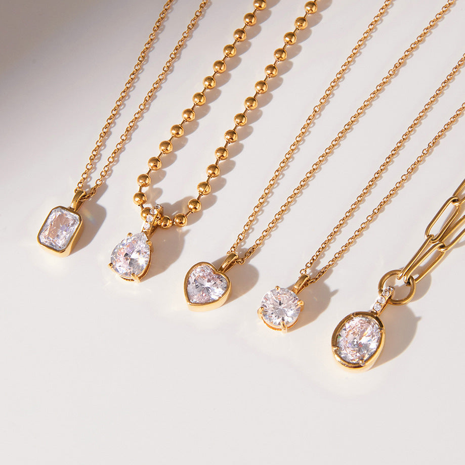 Solitary Diamond Pendant Necklace -- Exquisite and Elegant Jewelry