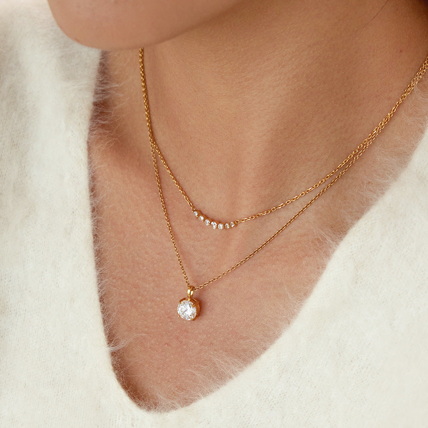 Layered Diamond- Accented Necklaces Set