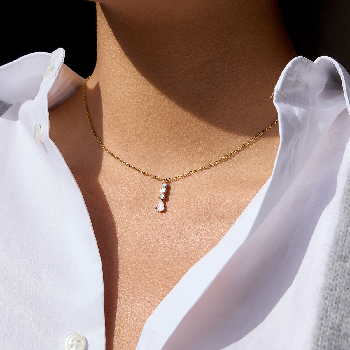 Multi - Layer Diamond - Studded Necklaces for Women