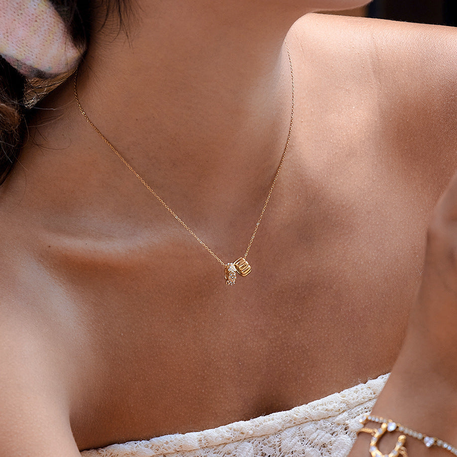 Layered Heart - Pendant Gold - Tone Necklaces