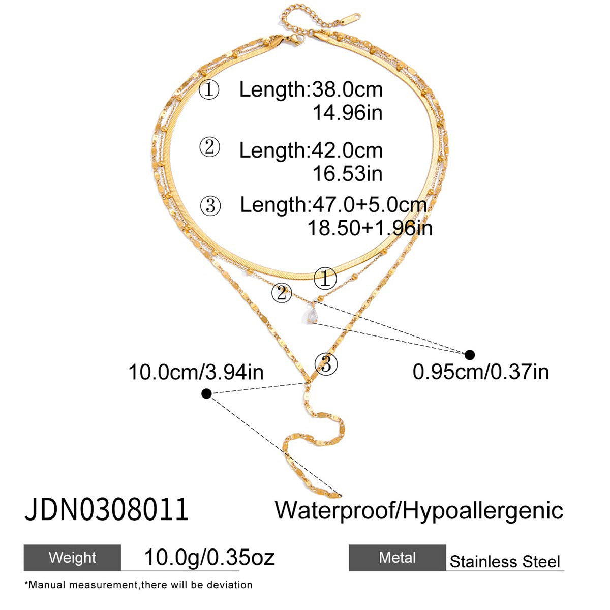 Layered Gold Necklaces Set - Stylish Chain Jewelry for Women