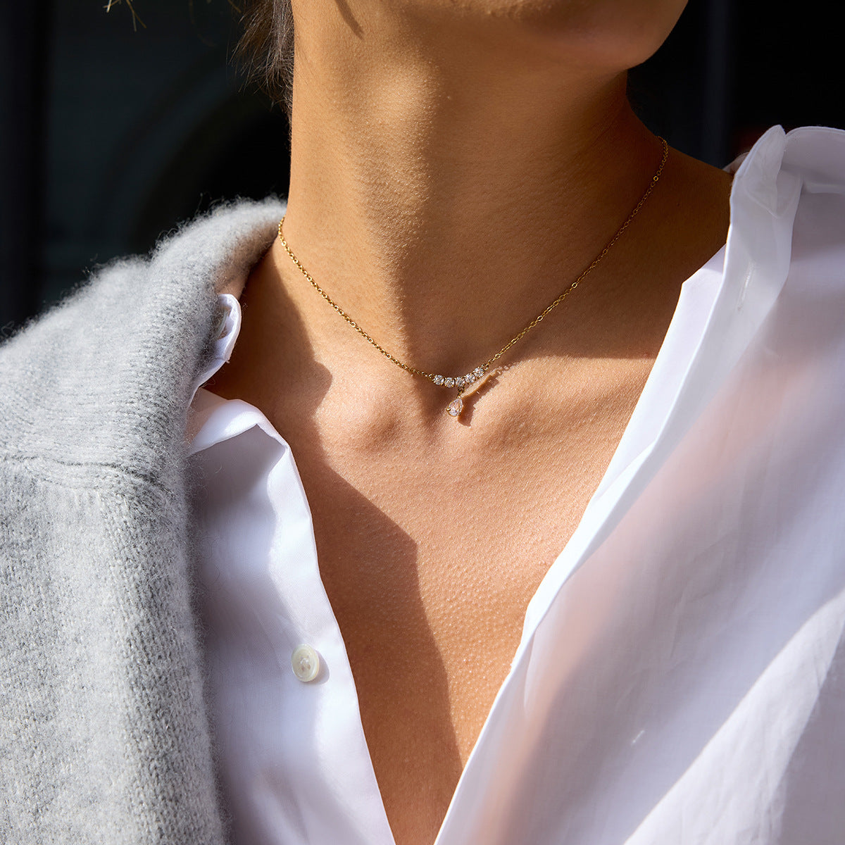 Multi - Layer Diamond - Studded Necklaces for Women