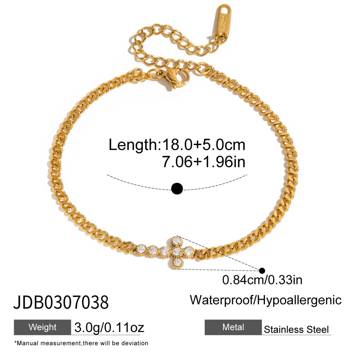Layered Bracelet Set with Stars, Spiral Pendant, Cross Charms & Flower Charm