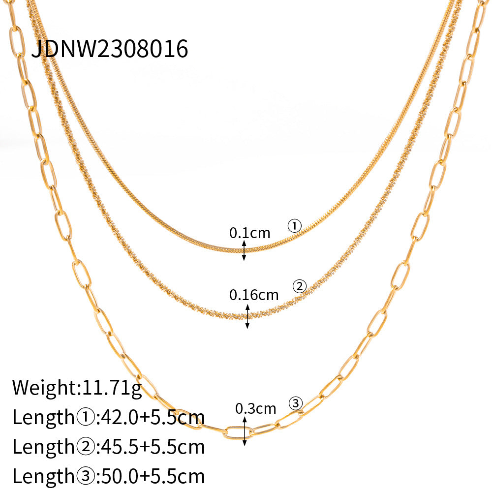 Layered Gold Necklaces Set - Stylish Chain Jewelry for Women