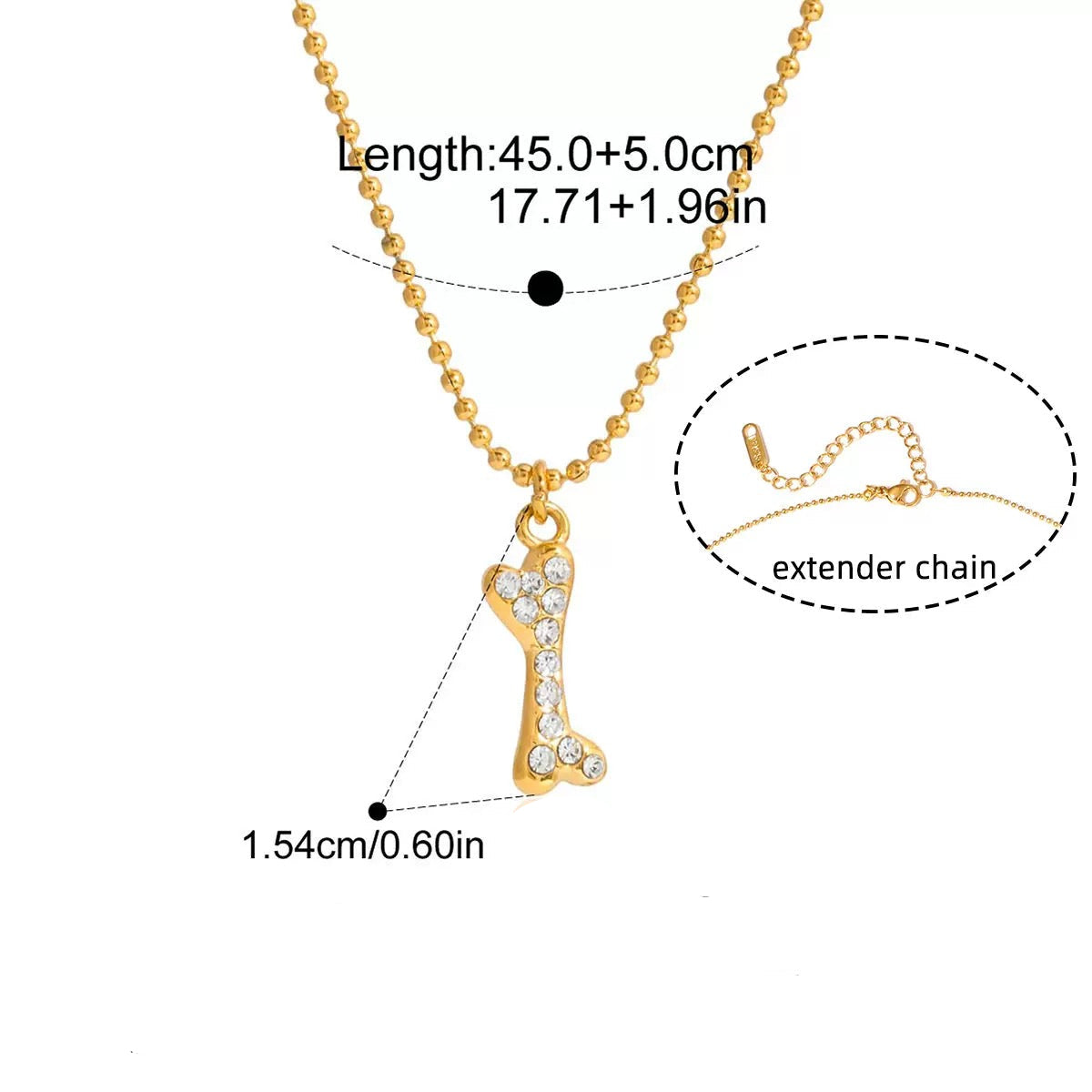 Sparkling Gold - Plated Pet - Themed Necklaces