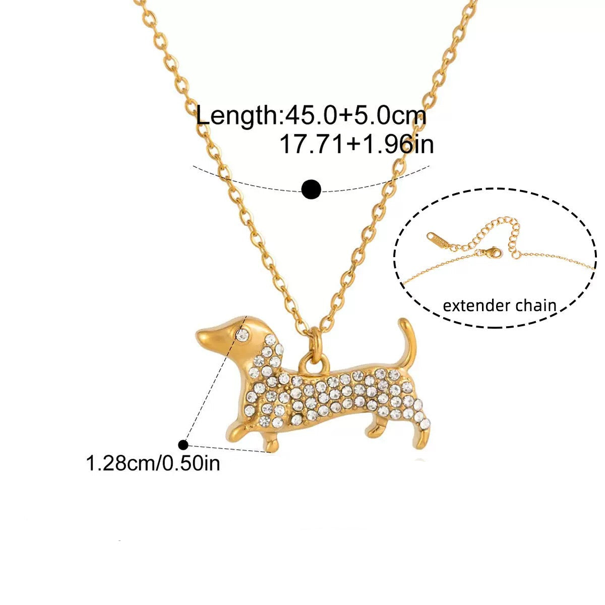 Sparkling Gold - Plated Pet - Themed Necklaces