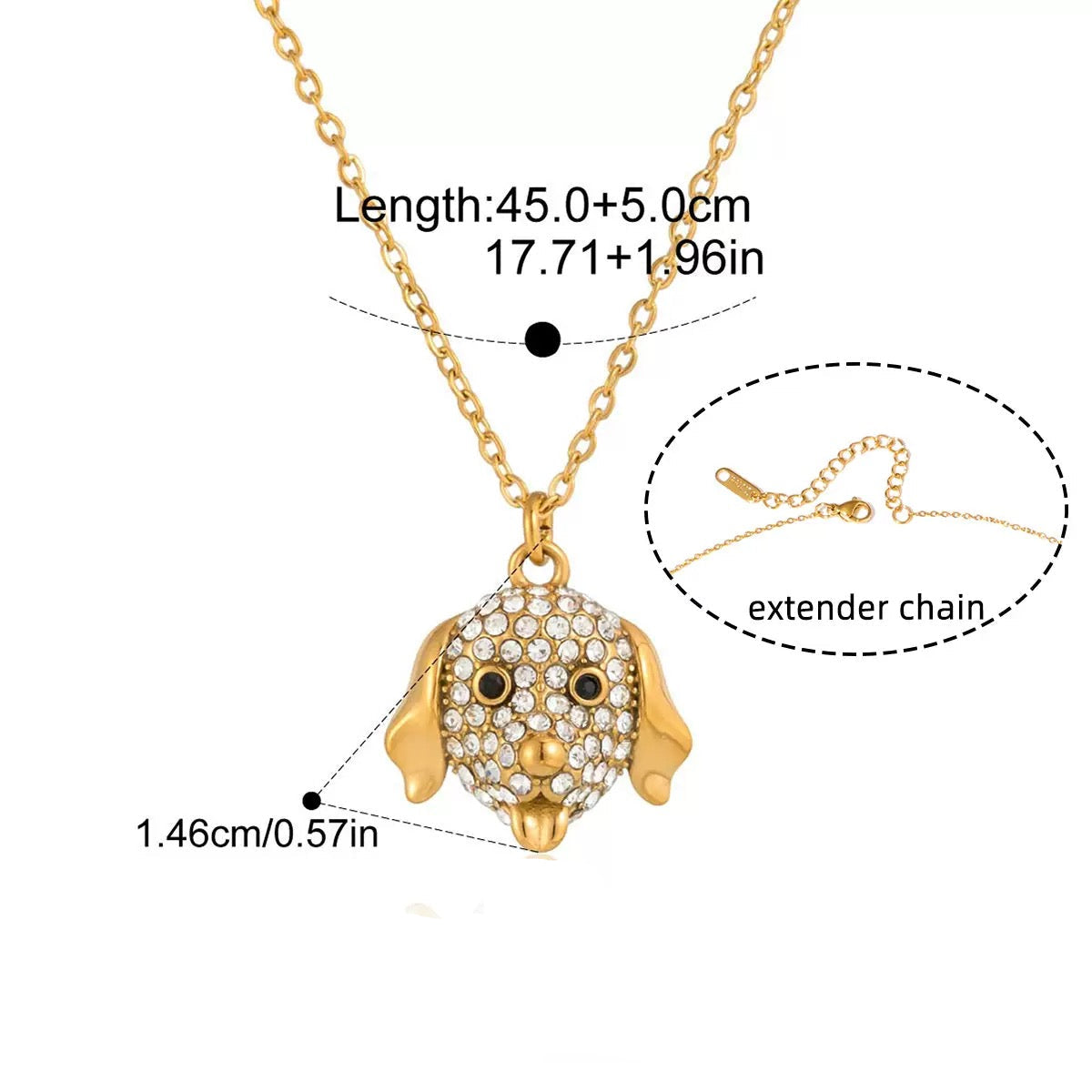 Sparkling Gold - Plated Pet - Themed Necklaces