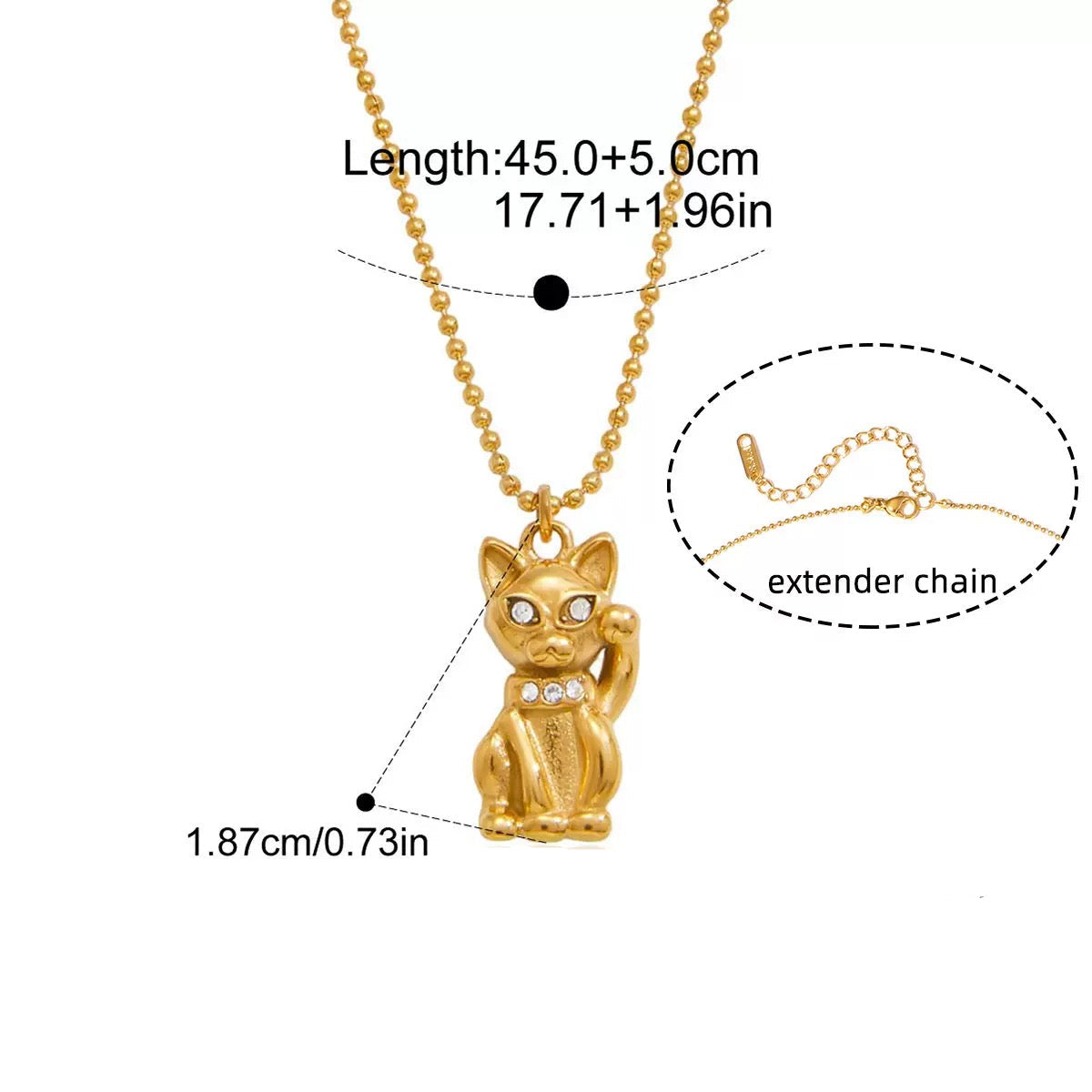 Sparkling Gold - Plated Pet - Themed Necklaces