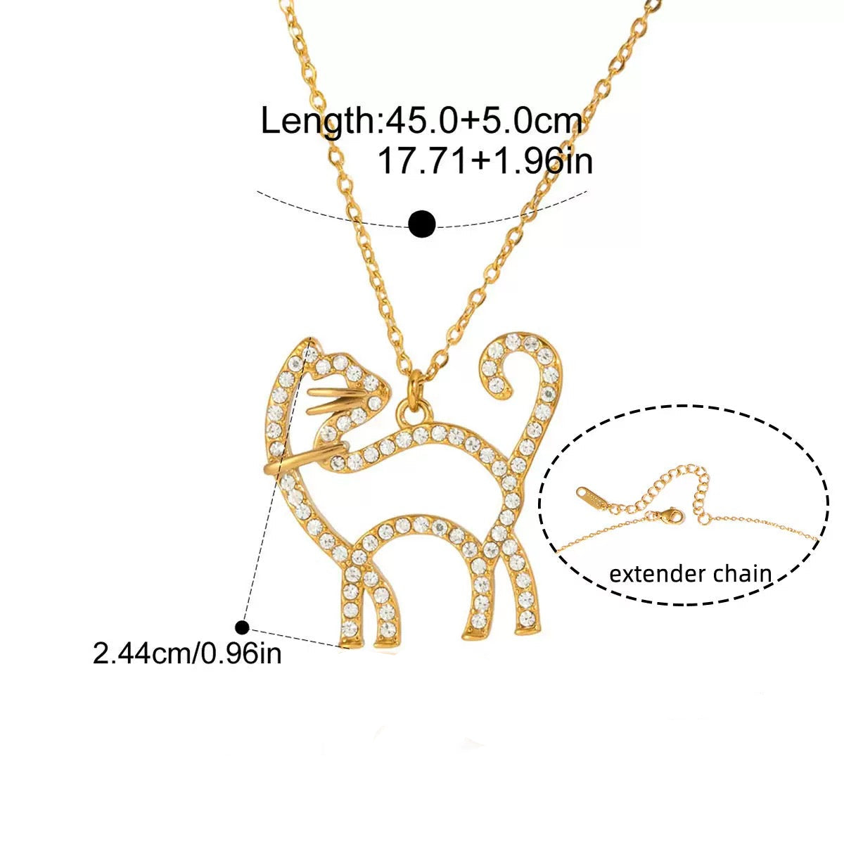 Sparkling Gold - Plated Pet - Themed Necklaces