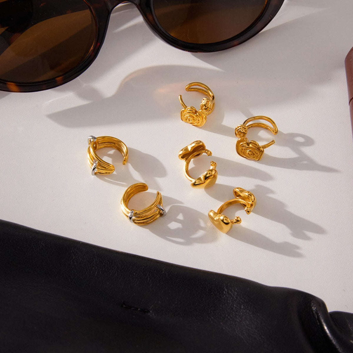 Stainless Steel Heart Earrings for Valentine's Day